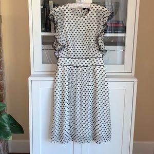 BCBG silk dress | Little white dress LWD